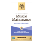 A box of Solgar Muscle Maintenance Supplement on a plain background.