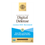 A box of Solgar Digital Defense Supplement on a plain background.