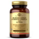Bilberry Ginkgo Eyebright Complex Plus Lutein Vegetable Capsules