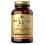 Pantothenic Acid 550 mg Vegetable Capsules