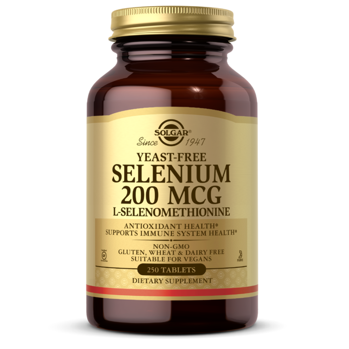 Yeast-Free Selenium 200 mcg Tablets