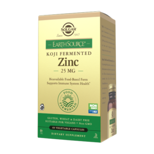 Earth  Source® Koji Fermented Zinc 25 mg Vegetable Capsules